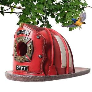 
New Bird House Remsin Firefighter Hat ape Hanging Birds Nest