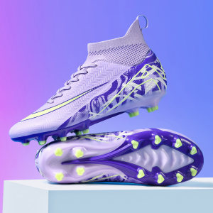 
New high-top Assassin 15/16FG football shoes for men and women long nails AG short nails TF broken nails student Ronaldo children training