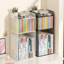 Desktop Bookshelf, Desktop Storage Rack, Office Desk Organizer, Dormitory Student Study Desk, Multifunctional Elevated Tiered Shelf