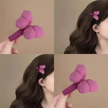 
Sweet and cute bow hair clip for women 2025 new side bangs clip bb clip forehead hair clip hair clip headdress
