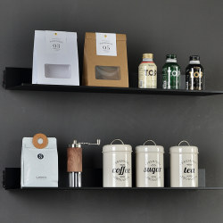 Model kitchen cabinet coffee series shelf combination ornaments coffee beans storage jars bottles cups props