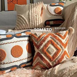 Nordic Style Internet-Famous Throw Pillow ins Ximia Pillowcase Homestay Light Luxury Tufted Living Room Sofa Cushion
