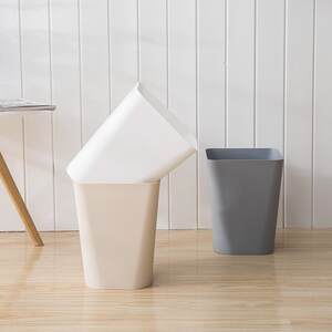 
Creative classification plain lidless trash can household living room bedroom bathroom kitchen large and small trash can paper basket