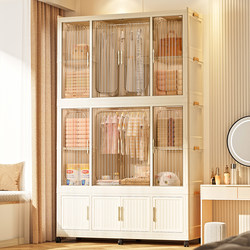 Installation-Free 90 Wide Baby Kidsren's Wardrobe Clothes Storage Cabinet Baby Small Wardrobe Plastic Bedroom Simple Storage Cabinet