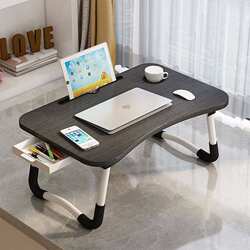Folding Small Table for Bed, Lazy Bed Table for College Students, Laptop Table, Writing Desk, Simple Study Desk