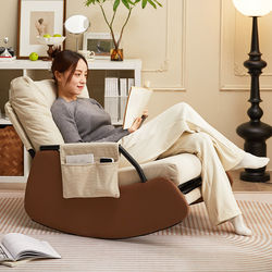 Balcony Rocking Chair, Recliner for Adults, Suitable for Sleeping, Home Leisure Lazy Sofa Rocking Chair, Adult Living Room Lazy Recliner