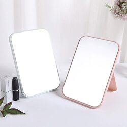 High-Definition Makeup Mirror, Single-Sided, Portable, Dormitory Student Photo Frame Mirror, Desktop, Foldable, Portable Makeup Mirror