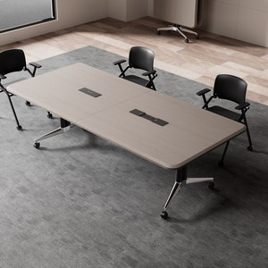 
German blister folding conference table, movable splicing desk, training table and chairs, telescopic extra large desk, negotiation table
