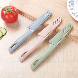 Fruit Knife Stainless Steel with Protective Cover 2 Yuan Melon and Fruit Peeling  Dormitory Home Kitchen Fruit and Vegetable Cutting Small Commodities