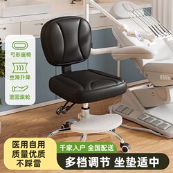 Dentist's Chair for Beauty Salon, Rotating Hairdressing Stool, Salon Adjustable Chair with Wheels for Nail Salon and Barber Shop