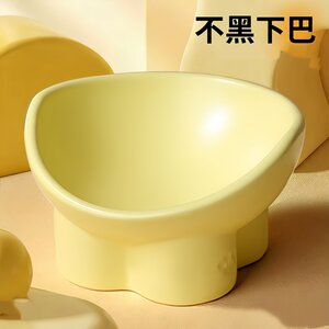 
Cat bowl plastic cat food bowl dog bowl cat food bowl cat rice bowl rice bowl large diameter water bowl slant bowl pet supplies