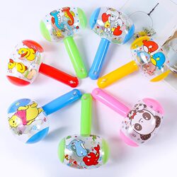 Children's Toy Hammer Large Plastic Percussion Stick Baby Educational Early Learning Hand Drum Baby Music Clapping Hammer