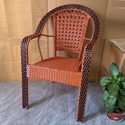 Rattan Chair for the Elderly 70 to 80 Years Old Handmade Outdoor Indoor Rattan Chair Balcony Leisure Table and Chair Back Chair