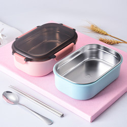 304 Stainless Steel Lunch Bowl for Children and Primary School Students, Insulated Lunch Box for Office Workers, Divided into 1 Compartment, Delivery Box