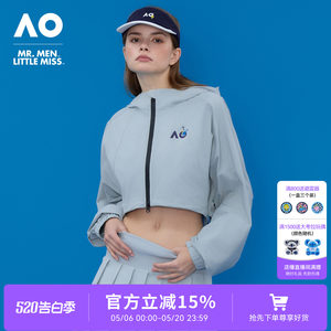 
AO Australian Open MMLM co-branded 26-year new short windbreaker sports jacket casual women's tennis training clothes