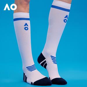 
AO Australian Open Sports Socks Tennis Yoga Sports Calf Pressure Socks Cycling Fitness Hiking Compression Socks Antibacterial Stockings