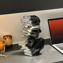 Abstract Figure Ceramic Home Decor Ornaments with a Light Luxury and High-End Feel for Living Room Tv Cabinet, Entryway, Wine Cabinet, Housewarming Gift