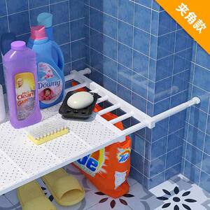
Nail-free storage compartment telescopic inner partition multi-functional layering rack plastic storage rack home finishing equipment