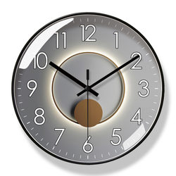 Wall Clock Living Room Clock American Light Luxury Silent Clock Wall Watch Modern Silent Sweep Second Quartz Clock