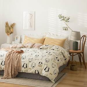 
Super soft glutinous cotton knitted SWI single 2-piece quilt cover skin-friendly naked sleeping cotton baby Tianzhu quilt type cover mother and baby single