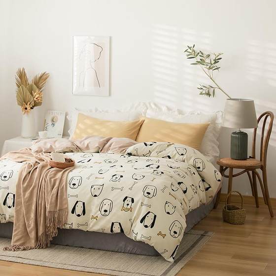 
Super soft glutinous cotton knitted SWI single 2-piece quilt cover skin-friendly naked sleeping cotton baby Tianzhu quilt type cover mother and baby single