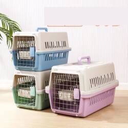 Pet Airline Crate, Cat and Dog Cage, Portable Rabbit Travel Box, Cat Carrier Box, Airplane Transport Box, Transport Box