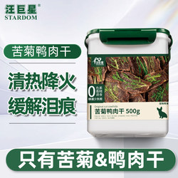 Dog Snacks: Bitter Chrysanthemum Chicken and Duck Jerky, Chicken and Duck Breast Meat, Pet Training Rewards, Teeth-Cleaning Snacks for Small and Large Dogs