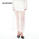 MARRMO/Ma Qian 2025 summer new versatile perspective mesh spliced ​​denim skirt