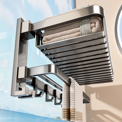 Baihan Towel Rack Bathroom No-Drill Storage Rack Bathroom Toilet Washbasin Wall-Mounted Storage Rack