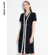 Summer OL style professional commuting short-sleeved dress