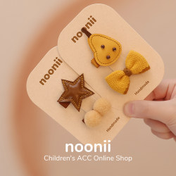 Baby Leather Hair Clips, Cute Star and Heart Hairpins, Infant Hair Clips That Do Not Damage Hair, Baby Hair Clips, Children's Hair Accessories