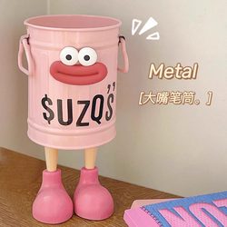 Cute Pen Holder, Large Capacity, Student Desktop Storage Box, Girl's Office, Student, Light Luxury, High-End Creative Ornament