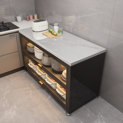 Slate Sideboard Kitchen Multi-Functional Storage Rack Microwave Oven Multi-Layer Storage Rack Cupboard Chopsticks Seasoning Storage Cabinet