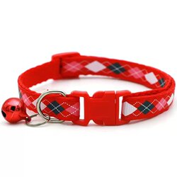 Pet Collar, Universal for Cats and Dogs, Adjustable Diamond-Shaped Style, Cute Teddy Small Dog Bell Collar, Neck Collar