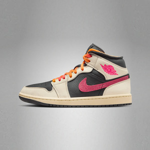 
Tabo NIKE Nike women's shoes WMNSAIRJORDAN1MIDSEEDG sports basketball shoes IB7007-107