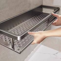 Bathroom Storage Rack, Bathroom Towel Rack, Space Aluminum Washbasin, Restroom Wall-Mounted Toothbrush Holder