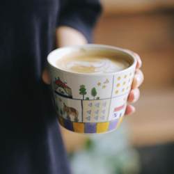 Pickup set without handle cup espresso tea milk afternoon tea juice drink cartoon cute tableware set