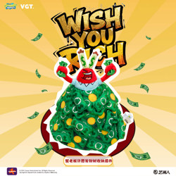 Spongebob Squarepants New Year Mr. Krabs Makes a Wish for Prosperity in the New Year, Money Tree Storage Ornament, Cute Gift for Birthday Present