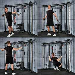 Gym strength comprehensive training equipment multi-functional large fly rack high and low pull-up rack fitness equipment