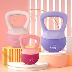 PVC soft kettlebell women's fitness home training equipment lifting kettle dumbbell buttock soft kettlebell squat strength training