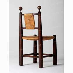Second-hand solid wood rattan dining chair, retro straw rattan chair, home simple B&B cafe, leisure rattan chair, back chair
