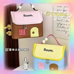 Cute House-Shaped Makeup Bag, Large Capacity, Back-To-School 2026, Casual and Simple Style