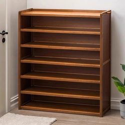 Shoe Cabinet for Home Entrance, Simple Solid Wood Shoe Storage Rack, Layered Shoe Organizer, 2025 New Model Shoe Rack