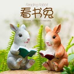 Cute Cartoon Realistic Rabbit Garden Courtyard Outdoor Creative Small Animal Micro-Landscape Arrangement Decoration Ornament
