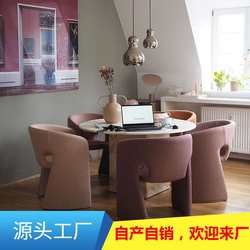 Internet celebrity Rochburg dining chair casual cafe theme restaurant tables and chairs special-shaped reception negotiation single creative chair