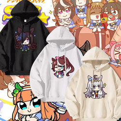 Japanese Anime Jockey Girl Sweatshirt for Men 2025 New Autumn and Winter Two-Dimensional Merchandise Loose Fit Hoodie Jacket