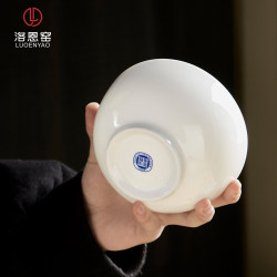 Jingdezhen High-White Porcelain Bowl, Chinese-Style Household Underglaze Color, Light Luxury, High-End Ceramic Tableware, Rice Bowl, Noodle Bowl, Soup Bowl