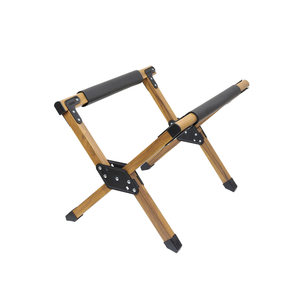
Wooden folding outdoor ice bucket holder, camping portable bucket holder, camping picnic rack