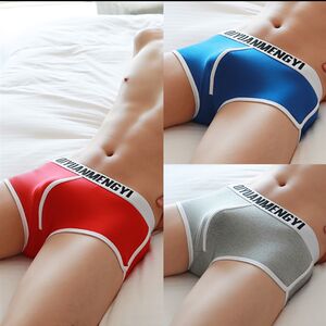 
Men's underwear Men's boxer j pants Pure cotton low waist breathable youth sports trend Korean style personalized boxer head