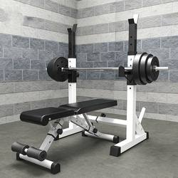Barbell Rack, Squat Rack, Bench Press Machine, Fitness Equipment for Home Use, Men's Power Rack, Bench Press Bench, Barbell Set, Adjustable
